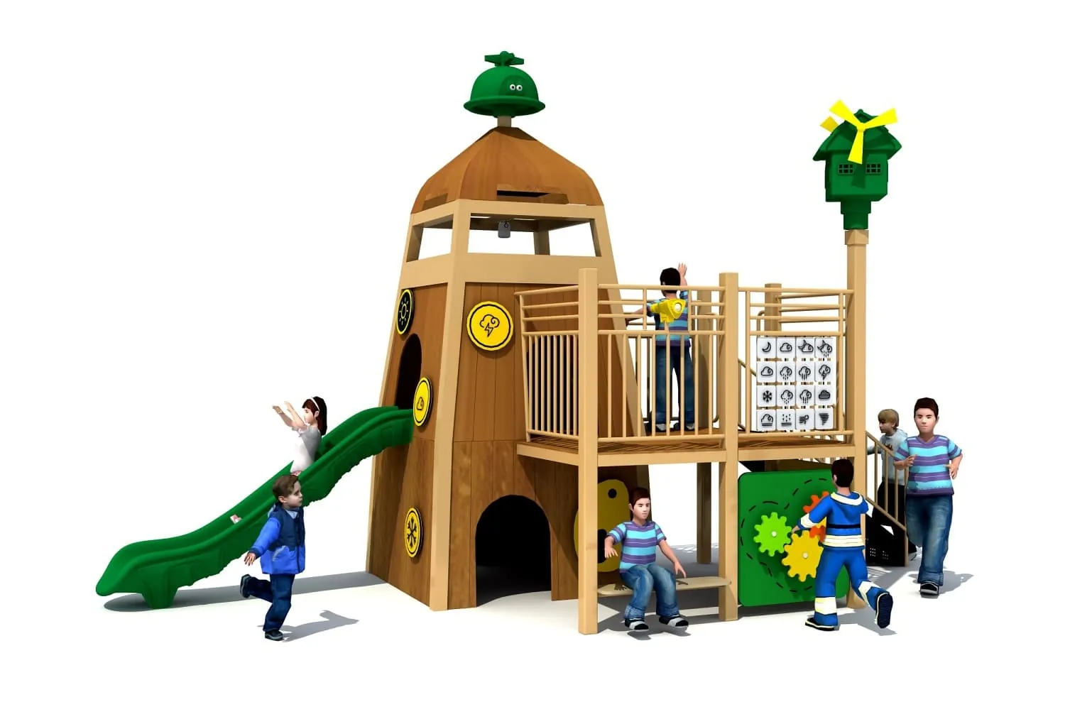 East China Amusement Wooden Castle Theme Children's Playground HD-MLY014