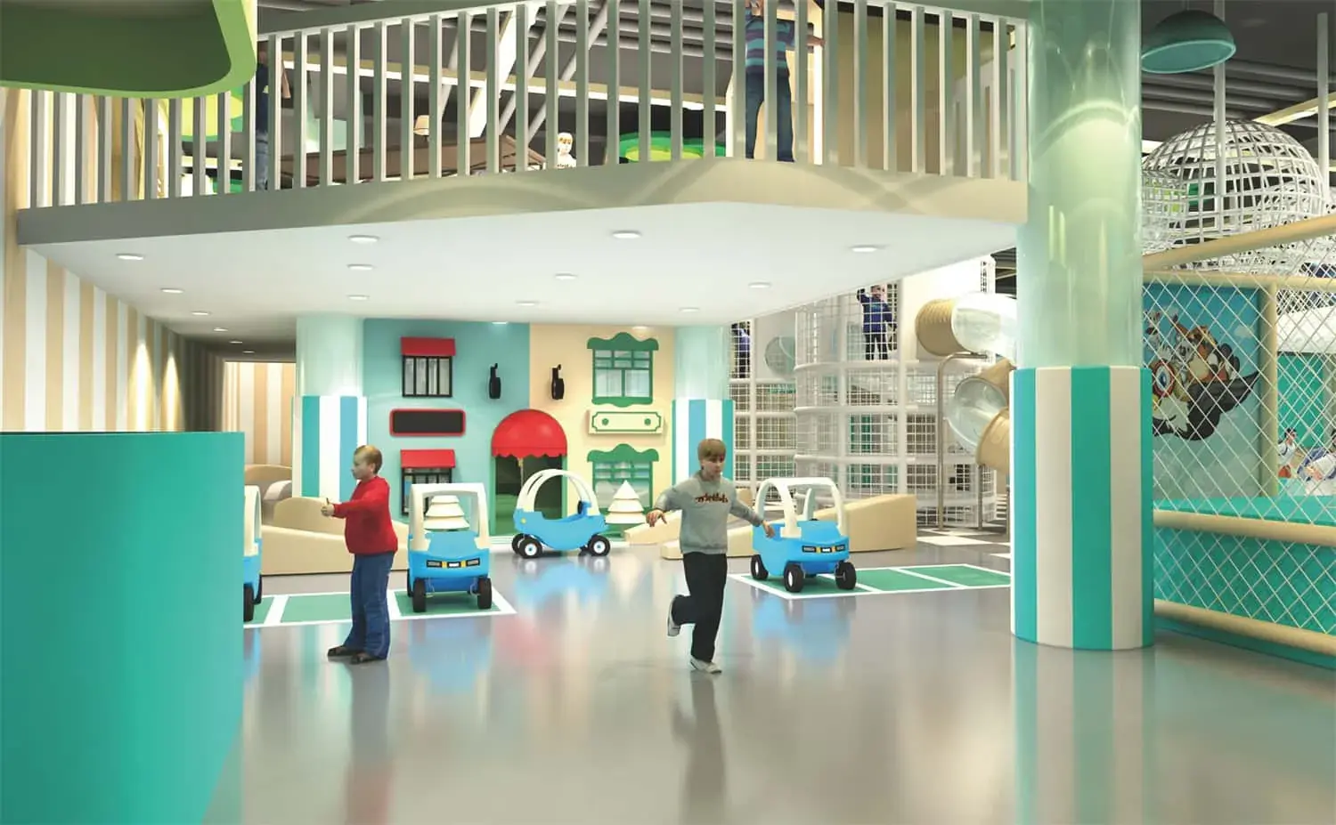 Colorful Series Family Fun Theme Indoor Naughty Castle Children's Park HD-TTB105