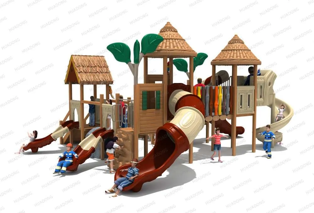 Bamboo Garden Landscape Park HD-MZY003 - Children's Slide Slide Combination