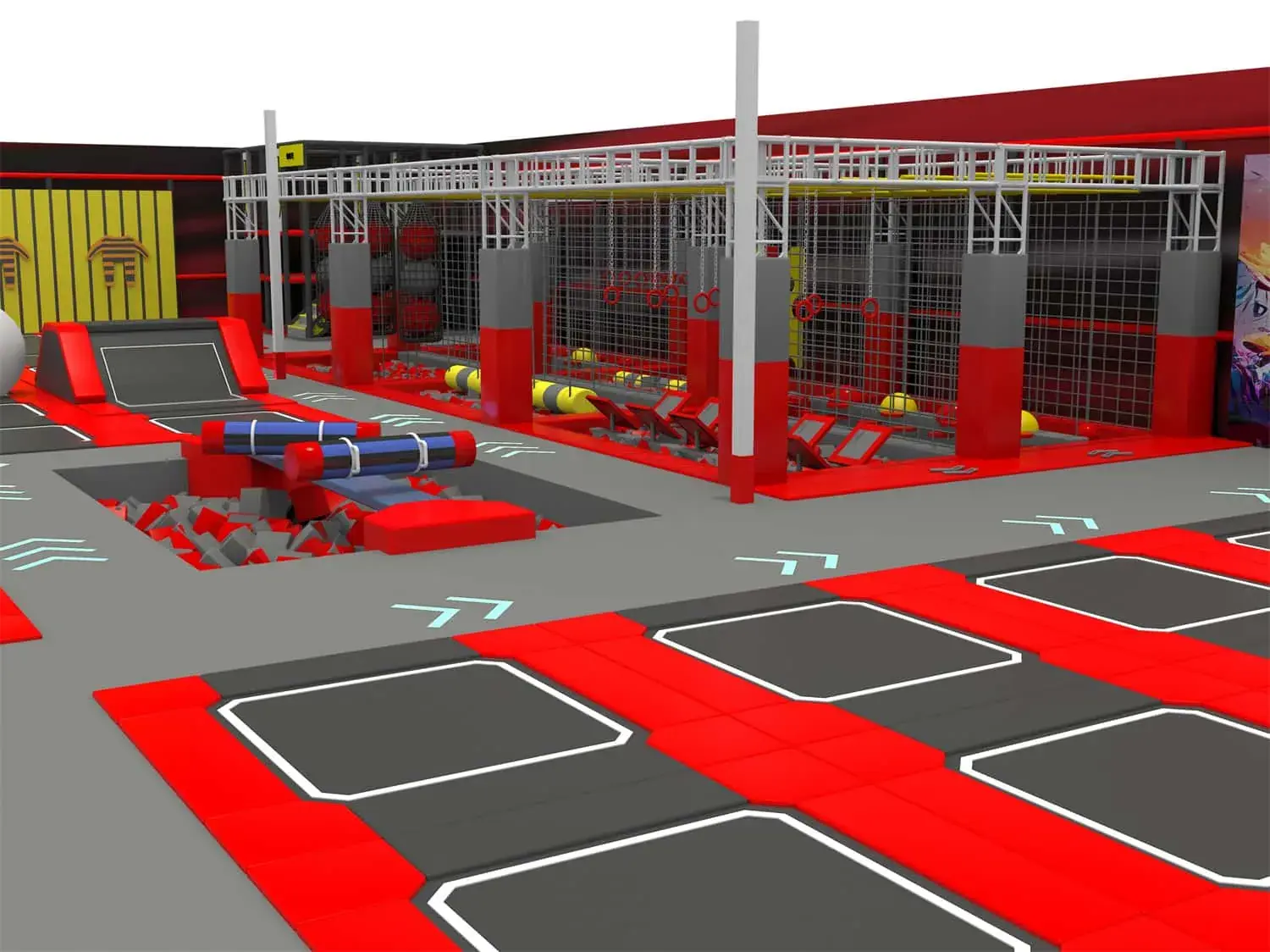 Dynamic Trampoline Comprehensive Children's Playground HD-SBC037