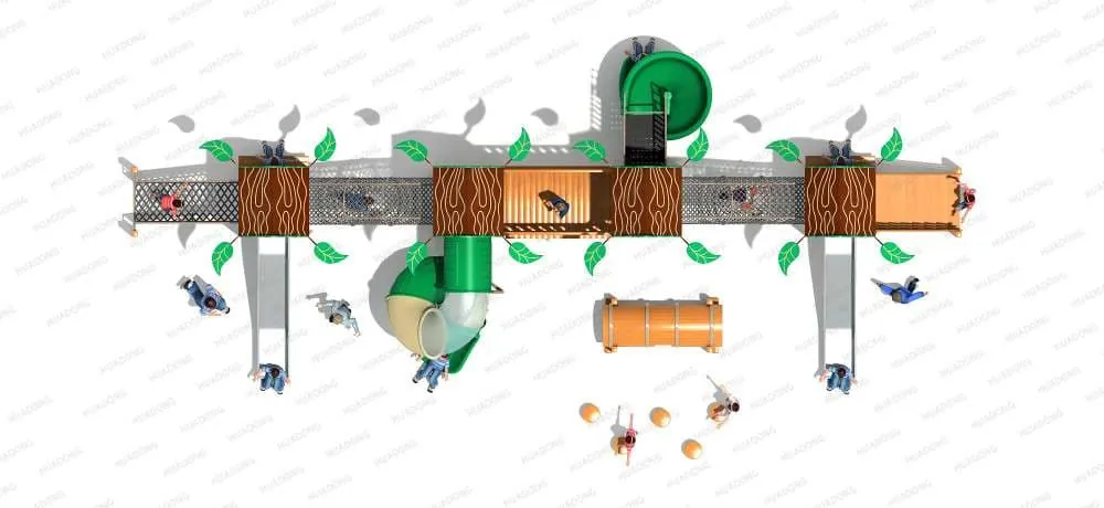 Environmental PE Board HD-LPE006 - Children's Slide Slide Combination