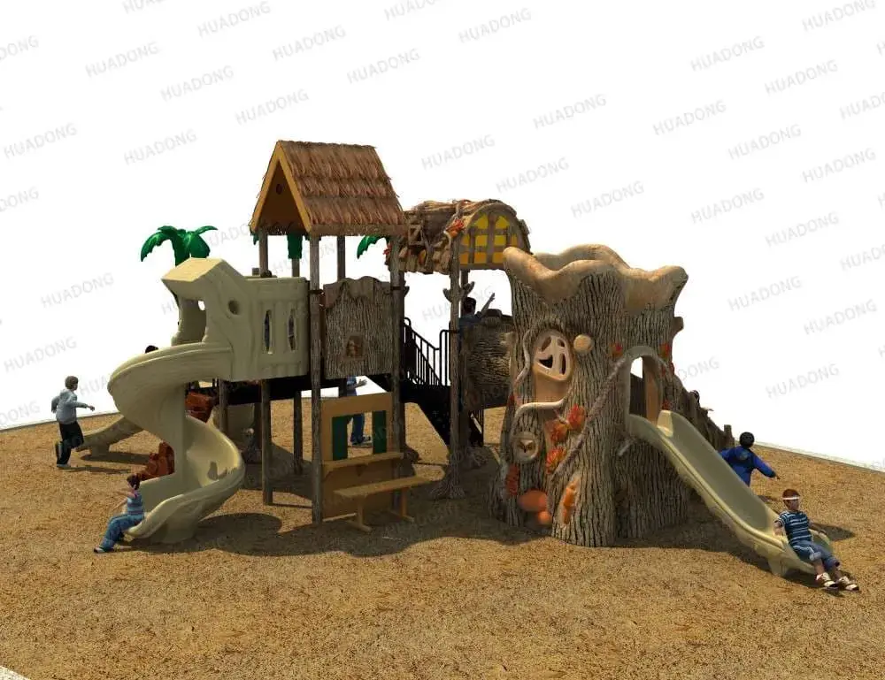 Ancient tribe HD-HYL001-Children's Slide Slide Combination