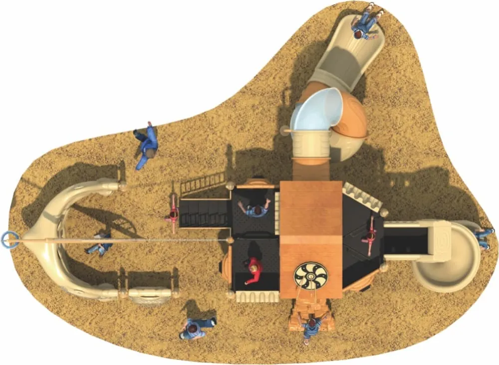 Pirate Ship Series Combination Slide HD-HDD026