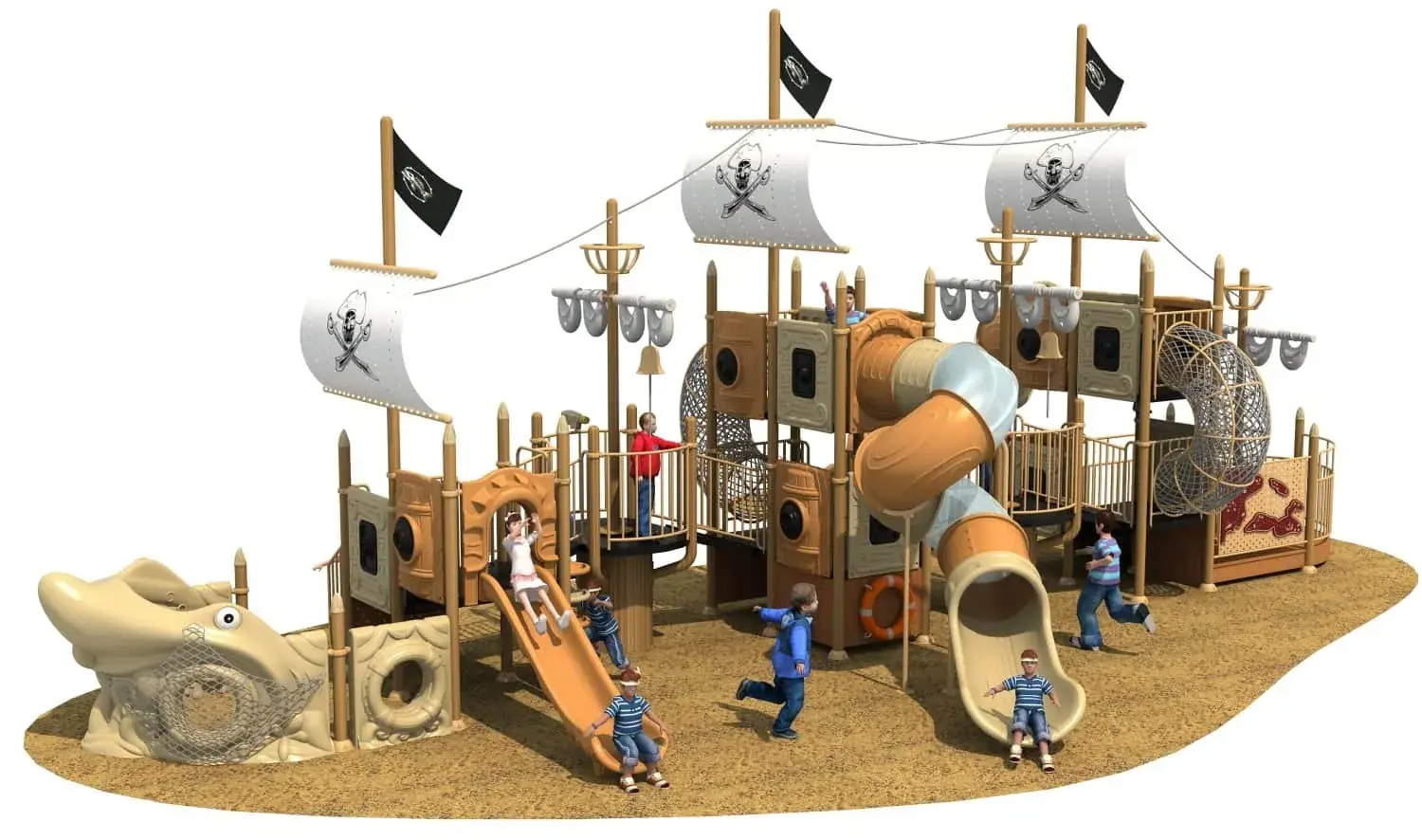 Pirate Ship Series Combination Slide HD-HDD020