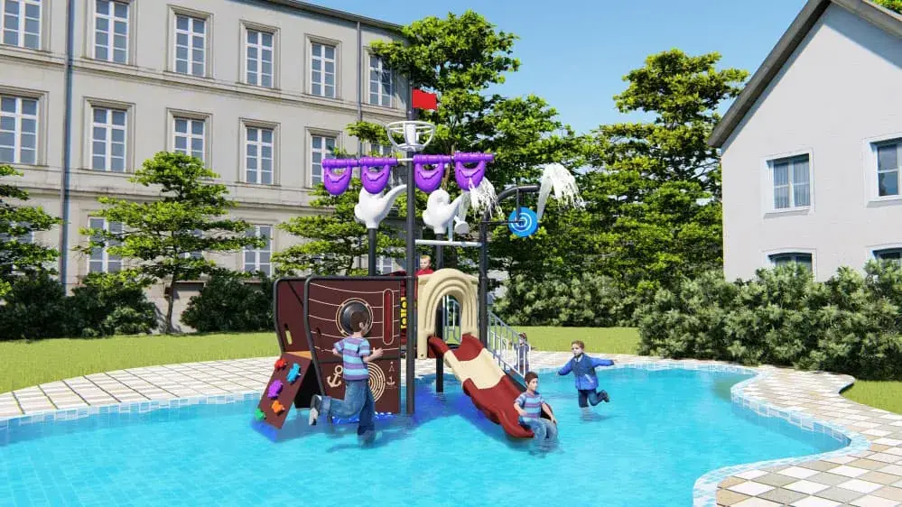 Water Park HD-LSH022 - Children's Slide Slide Combination