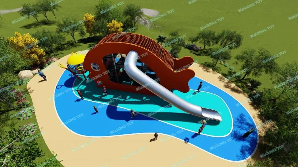 Theme Landscape Park HD-QJG029 - Children's Slide Slide Combination