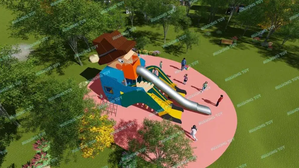 Theme Landscape Park HD-QJG033 - Children's Slide Slide Combination