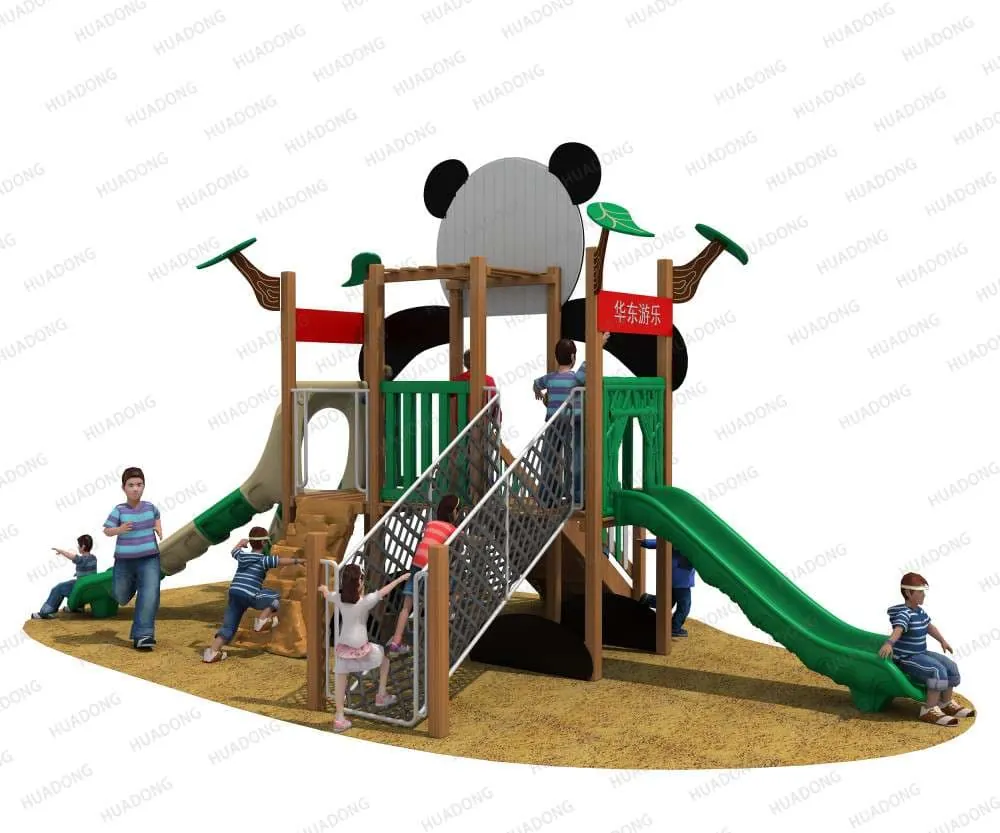 Giant Panda Theme Park HD-QXM017 - Children's Slide Slide Combination