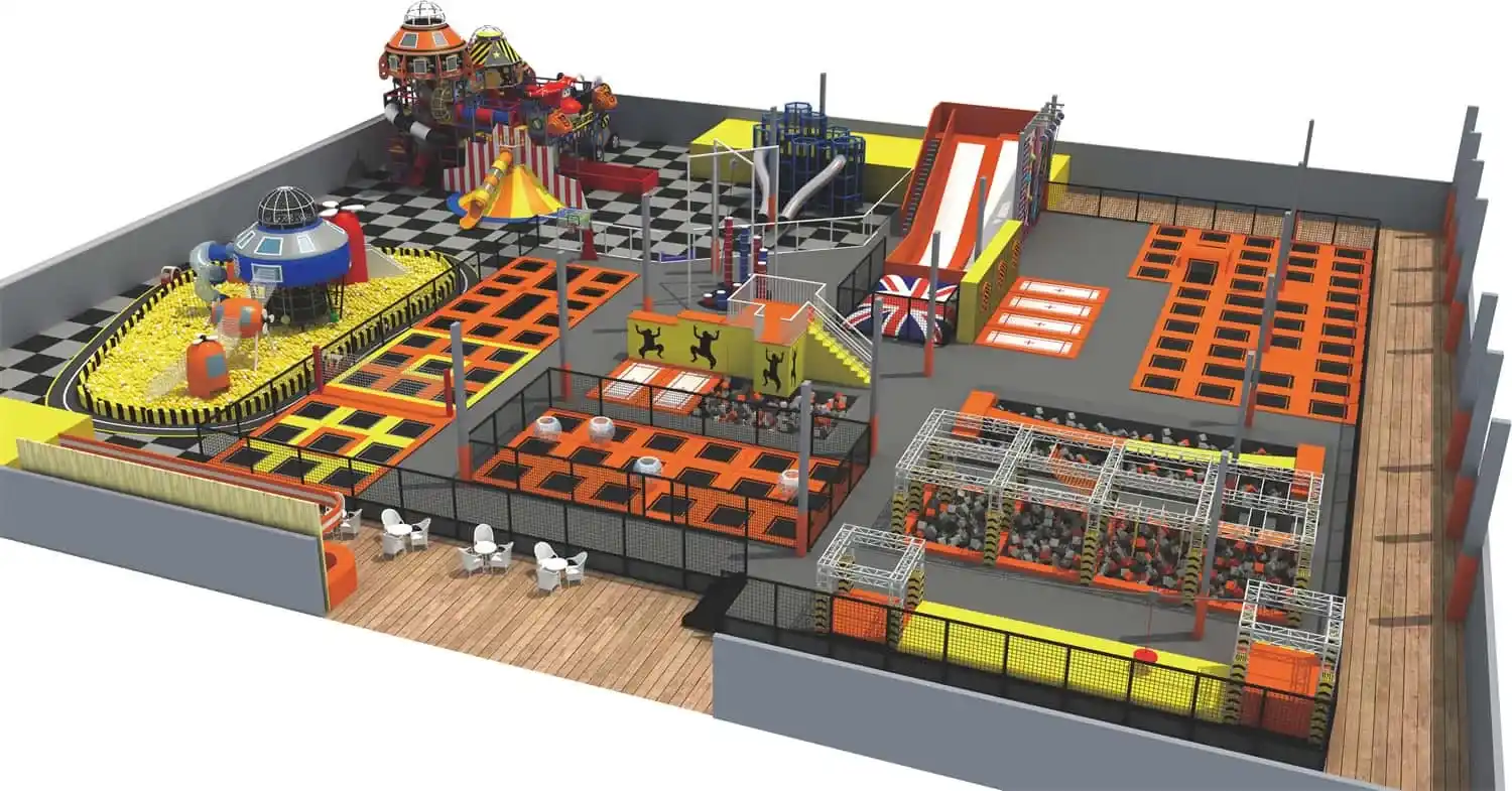 Comprehensive Combination Trampoline Playhouse HD-SBC045