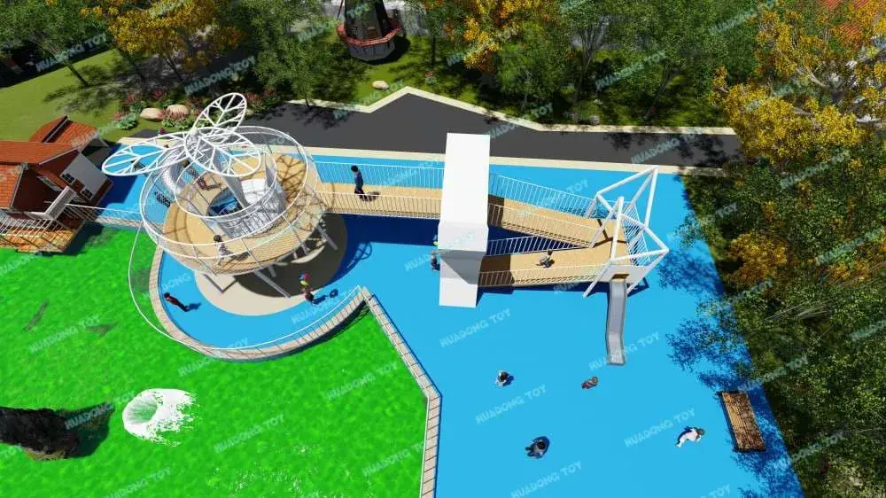 Theme Landscape Park HD-QJG028 - Children's Slide Slide Combination