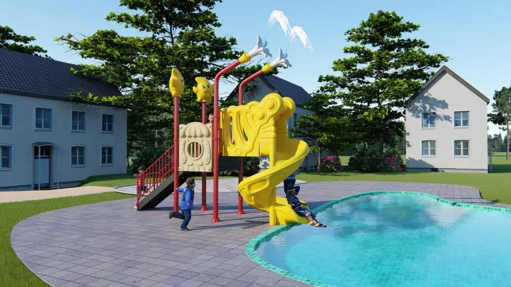 Water Park HD-LSH021 - Children's Slide Slide Combination