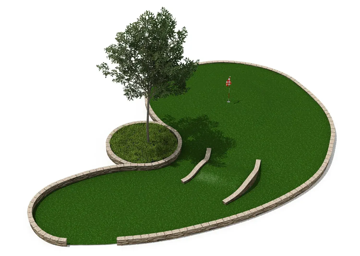 HuaDongPlay Mini Golf Course HD-GEF003~010