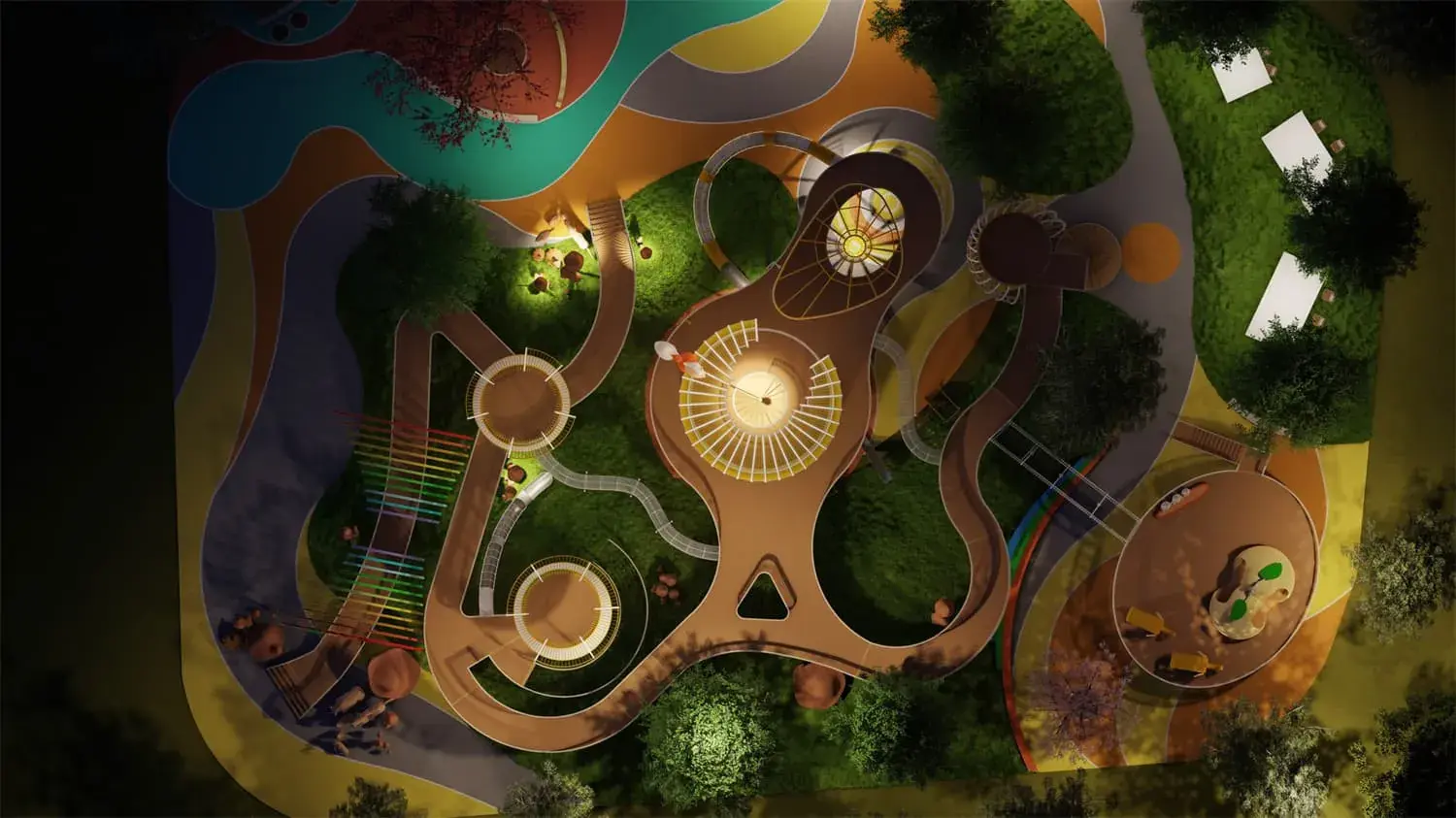 Customized Theme Park HD-DZT111-Rainbow Maze