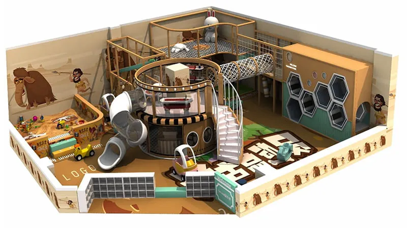Indoor customizable children's amusement park