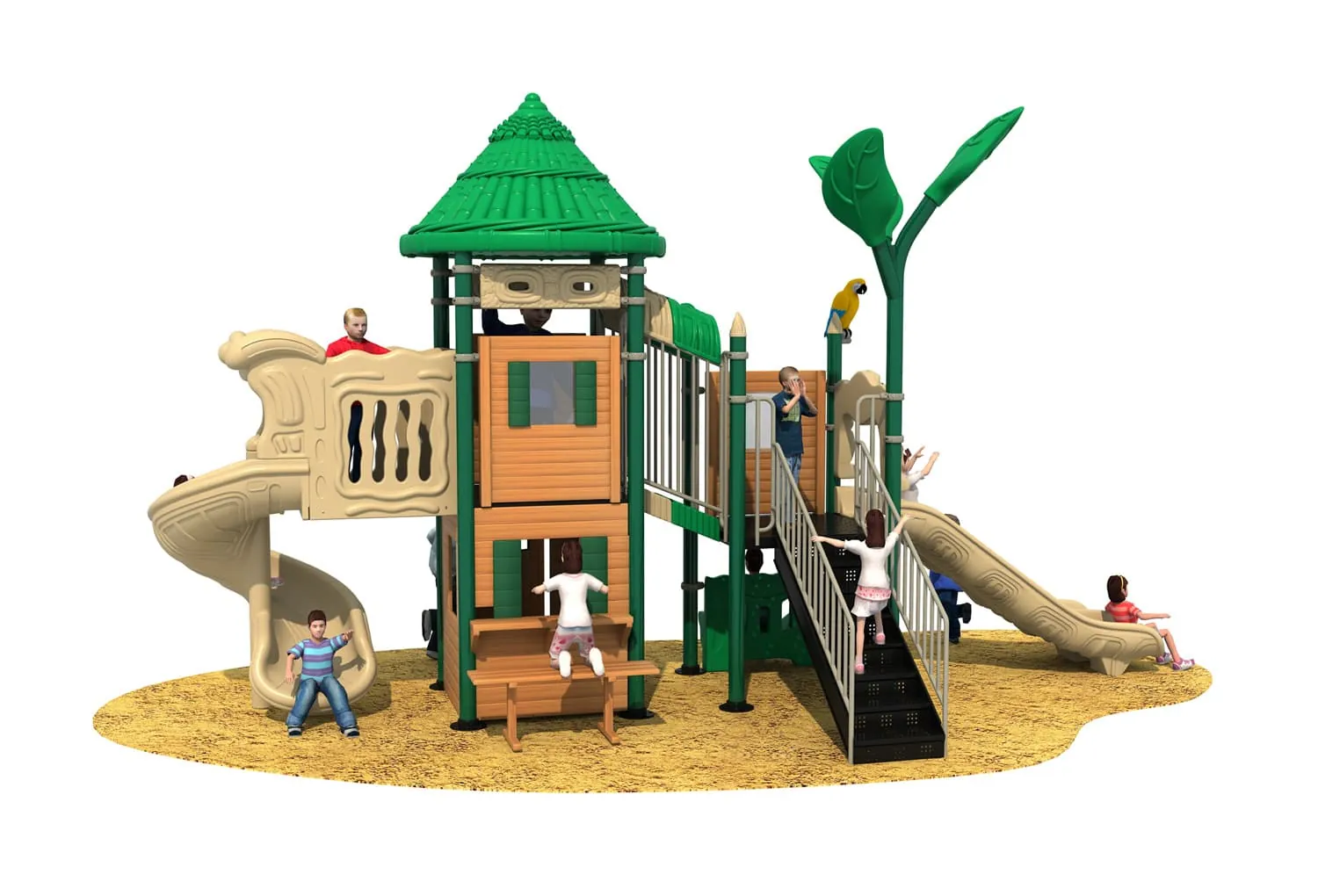 Forest Paradise HD-HSL023-Children‘s Slide Slide Combination