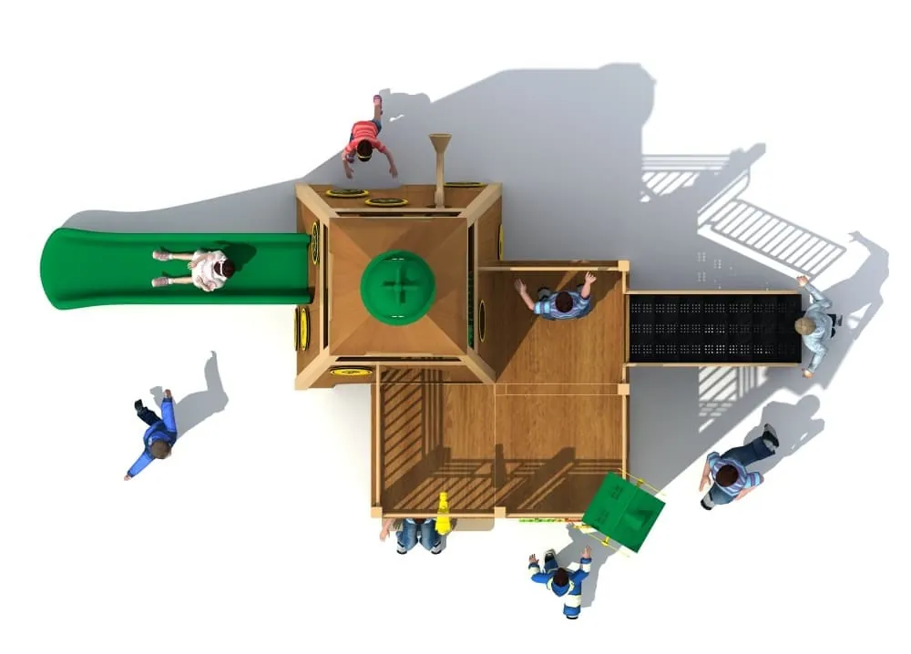 East China Amusement Wooden Castle Theme Children's Playground HD-MLY014