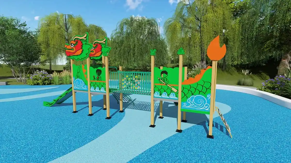 New Product Recommendation|HuaDongPlay Amusement launched the Dragon Boat Festival Dragon Boat Park theme amusement
